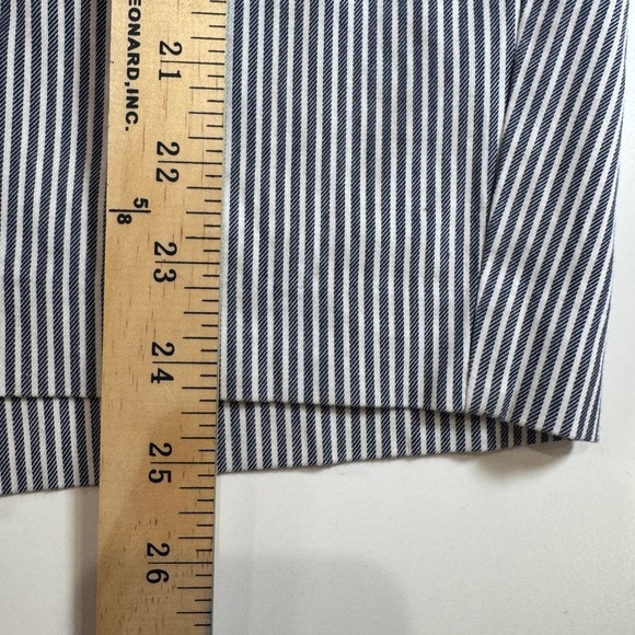 Lane Bryant Pinstripe Pencil Skirt with Tie Waist Navy White Womens Size 16 - Picture 11 of 11